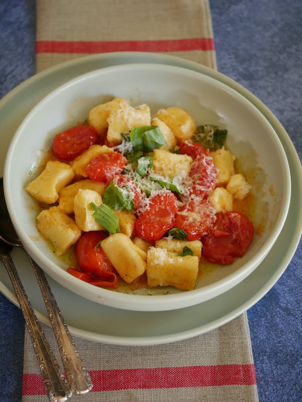 Potato Gnocchi with Roasted Tomatoes P