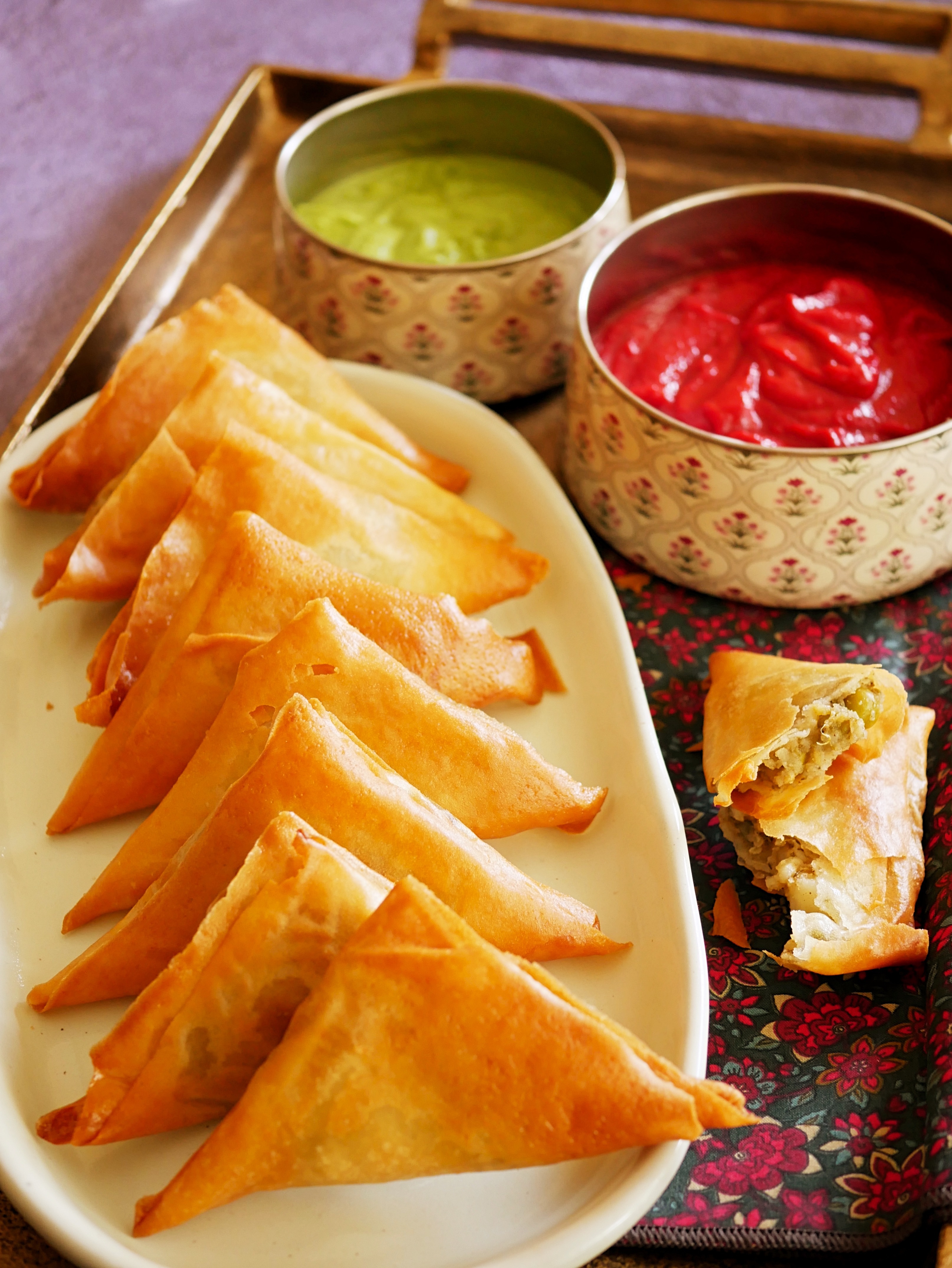 Thermomix Recipe: Potato And Pea Samosa | Tenina.com