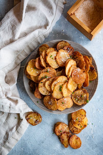 Baked Crisps with Infused Oil