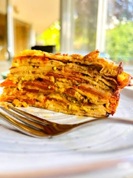 Pumpkin Pesto Crepe Stack1