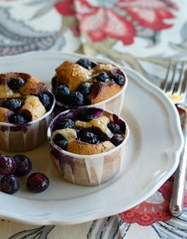 Quinoa Almond Blueberry Friands Portrait