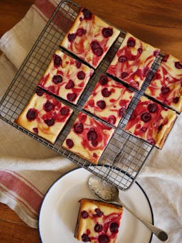 Raspberry Cheesecake Brownies OH P