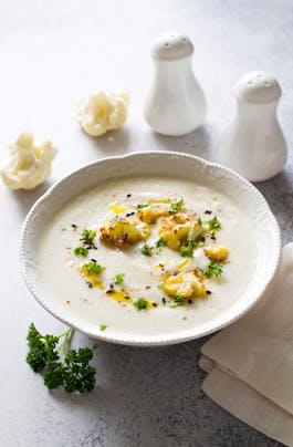 Raw Cream of Cauliflower Soup P