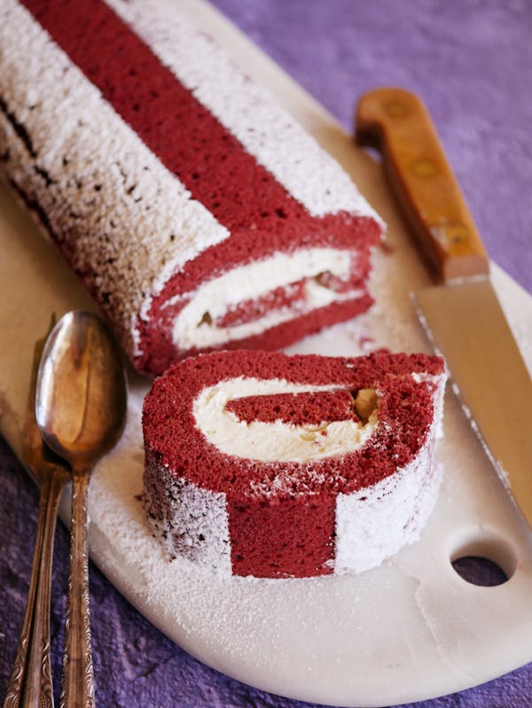 Red Velvet Swiss Roll P Thermomix
