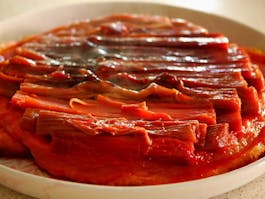 Rhubarb Tart Tatin LS CU Fotor