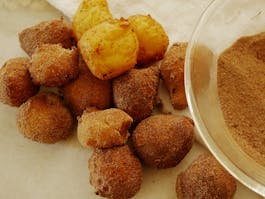 Ricotta Doughnuts with Spiced Sugar