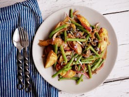 Roast Potato and Green Bean Salad Fotor