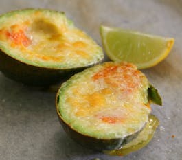 Roasted Chilli Sauce on Avocado