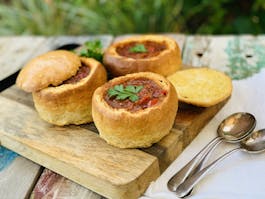 Roasted Red Pepper Soup in Bread Bowls34 L Sjpg