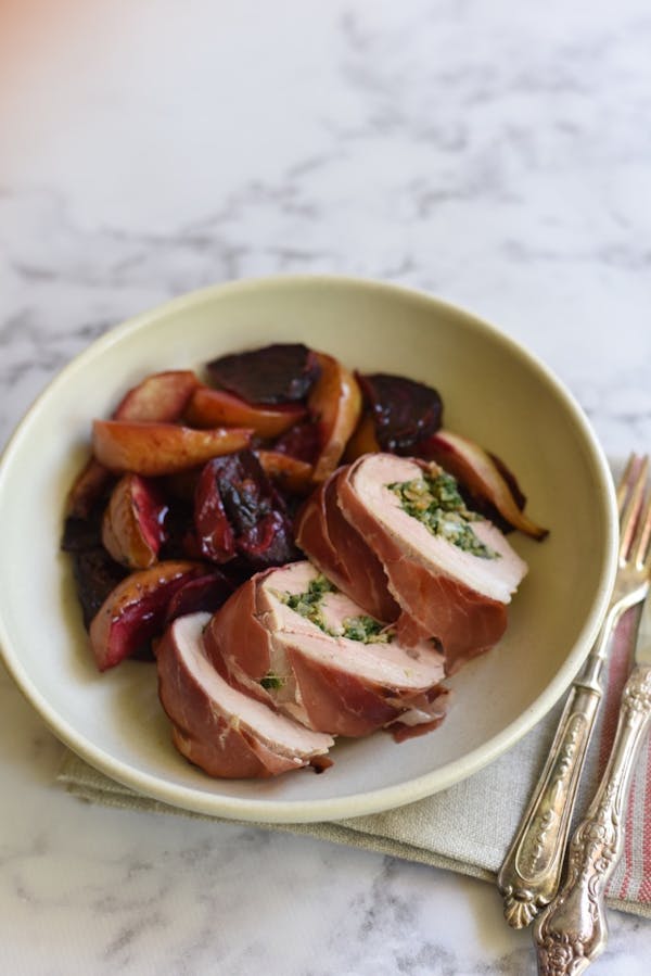 Rolled Pork Loin with Prosciutto