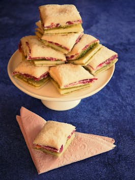 Salami Pesto Finger Sandwiches P TENINA