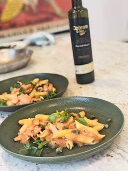 Salmon Pasta Evoo Fotor