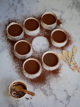 Salted Honey EVOO Chocolate Pots