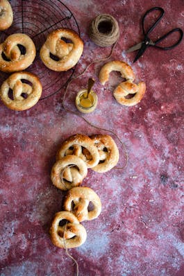 Salted Pretzels on a string