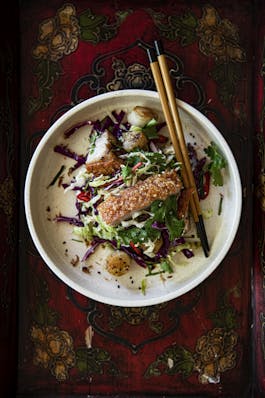 Scallop and Crispy Pork Belly Salad SAM