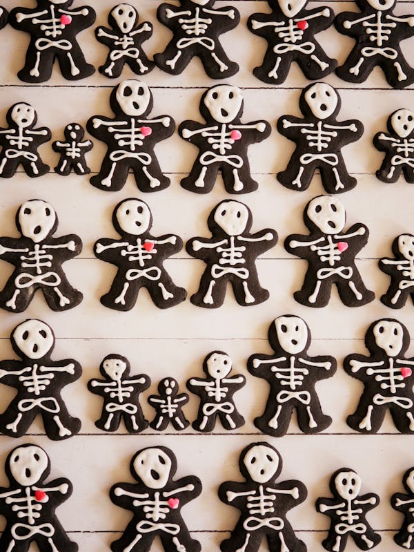 Skeleton Spiced Chocolate Cookies OH P Thermomix
