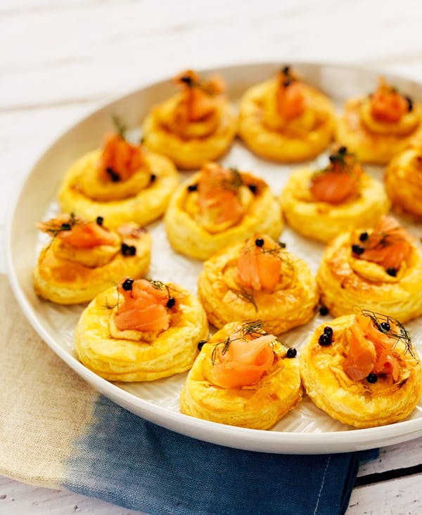 Smoked Salmon Caper Tartlets Fotor