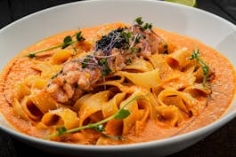 Smoked Salmon Fettuccine