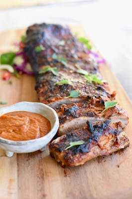 Smoky Bbq Pork Ribs With Smoky Bbq Sauce