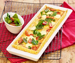 Speck-and-Cheese-Tart-with-Cherry-Tomatoes