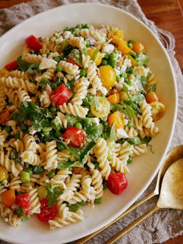 Spring Pea Pasta Salad with Truffle Oil P Tenina