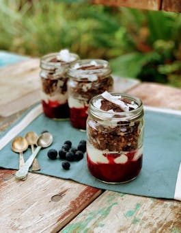 Stewed Fruit Breakfast Parfaits