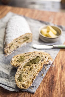 Stollen With Pistachio Marzipan