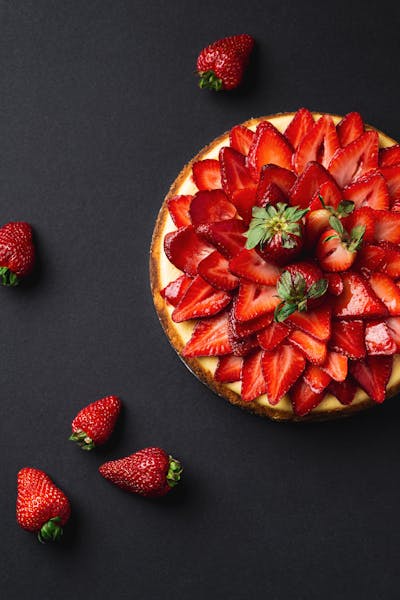 Strawberries and Cream Cheesecake