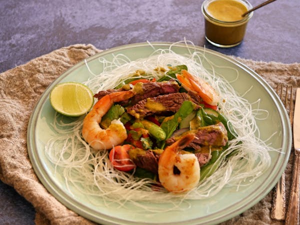 Thai Prawn and Beef Salad DROP