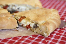 Three Cheese and Mushroom Calzone