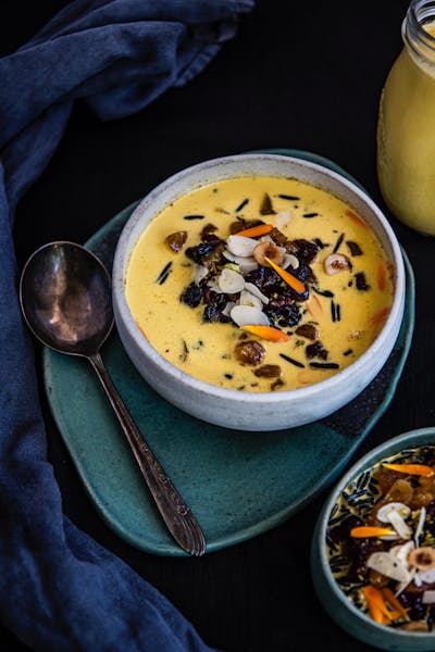 Wild Rice Pudding with Fruit and Nuts