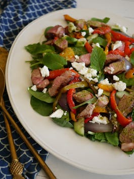 Warm Lamb Salad with Minted Dressing