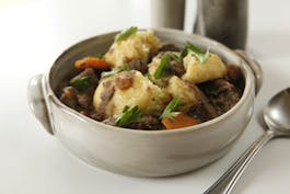 Weeknight Beefy Stew With Dumplings